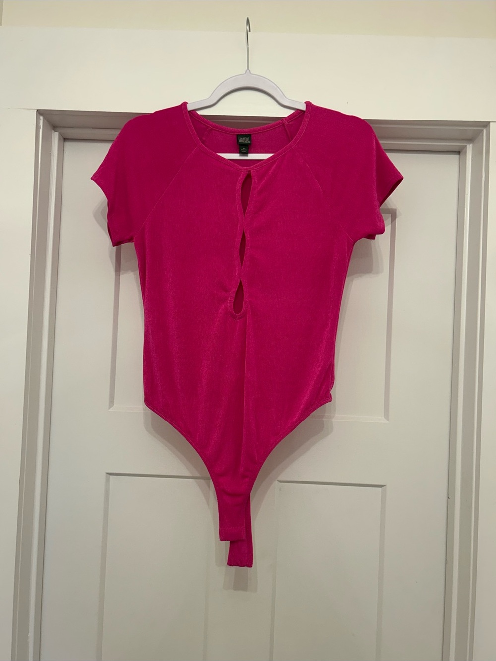 Target Hot Pink Keyhole Short Sleeve Bodysuit
